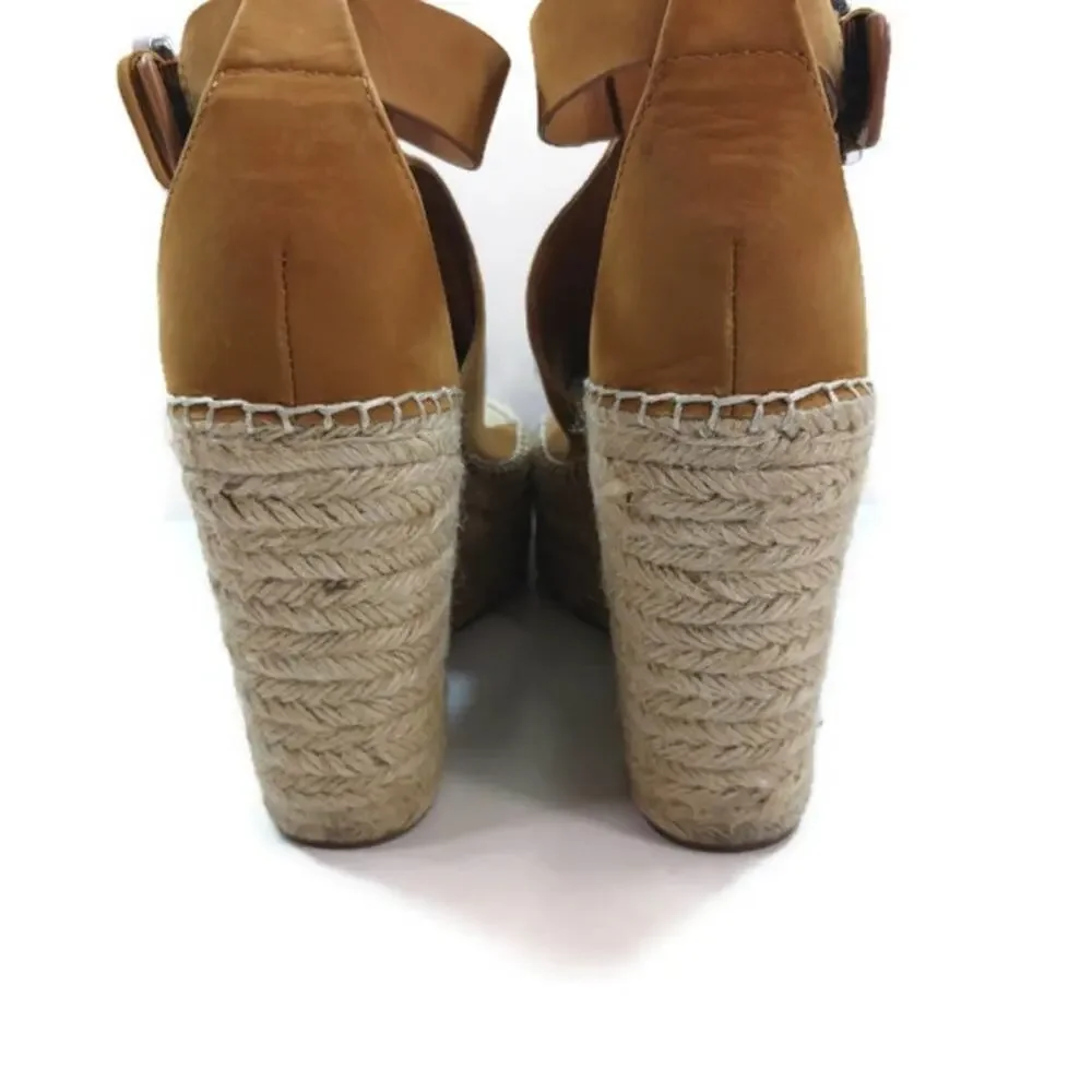 Marc Fisher Leather Espadrille GUC  Size 9.5M     SS1332